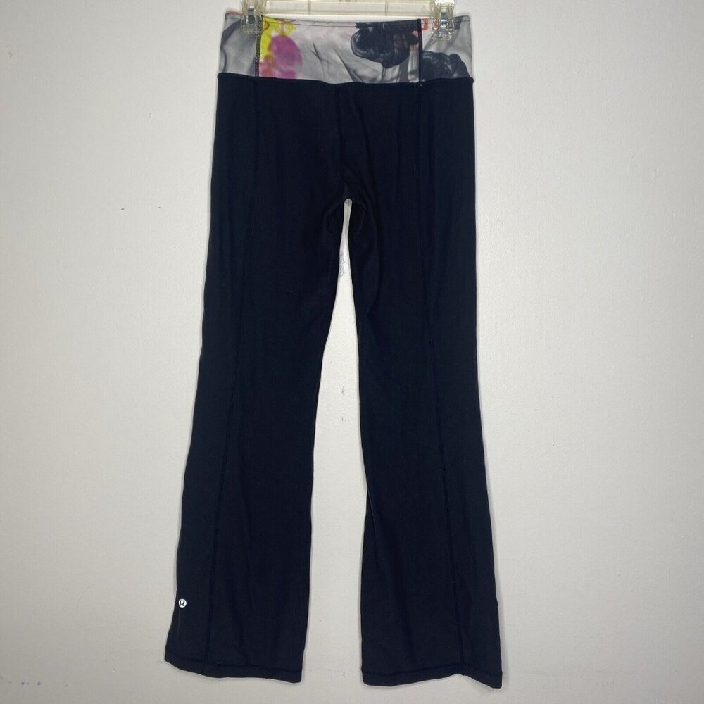 Lululemon Woman’s Sz 6 Flare Leggings Black  Activewear Yoga Pant Boot Cut